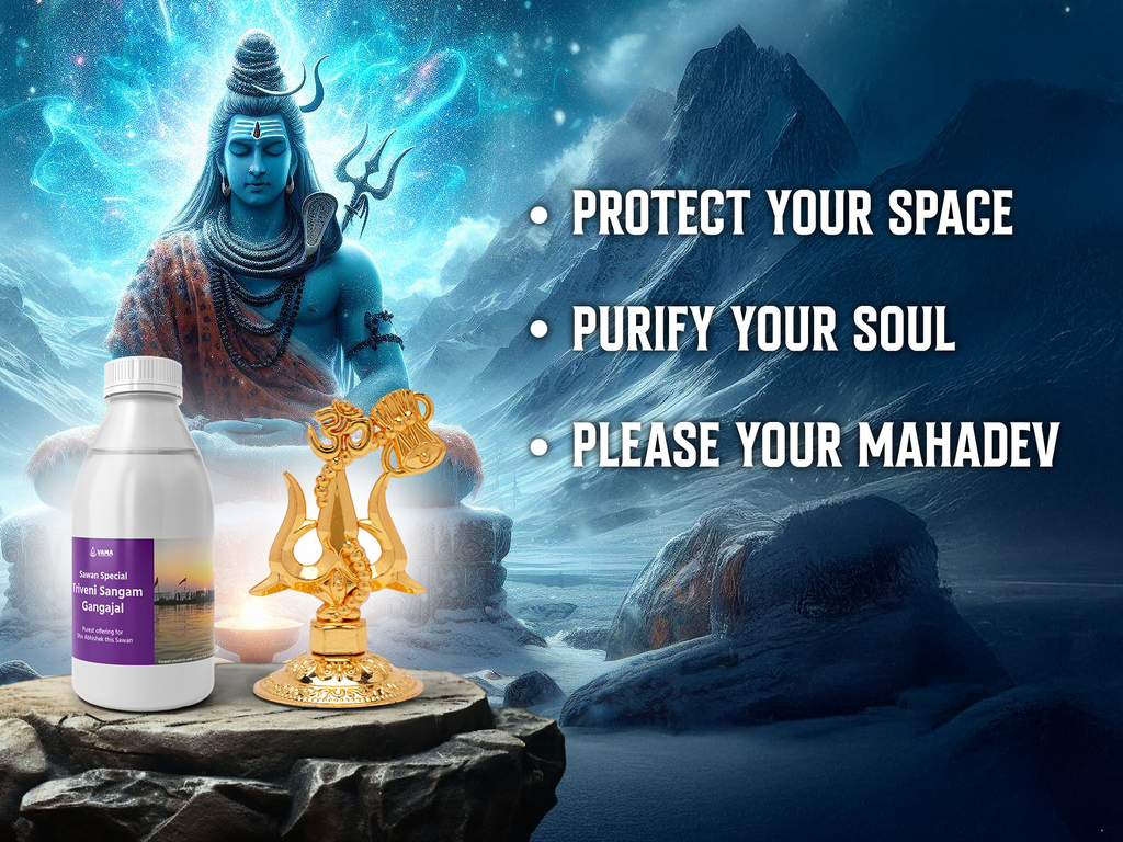 🕉️(Only 100 left) | Sawan Special: Shuddhi Shakti Combo – Triveni Sangam Gangajal + Mahakal Energized Trishul