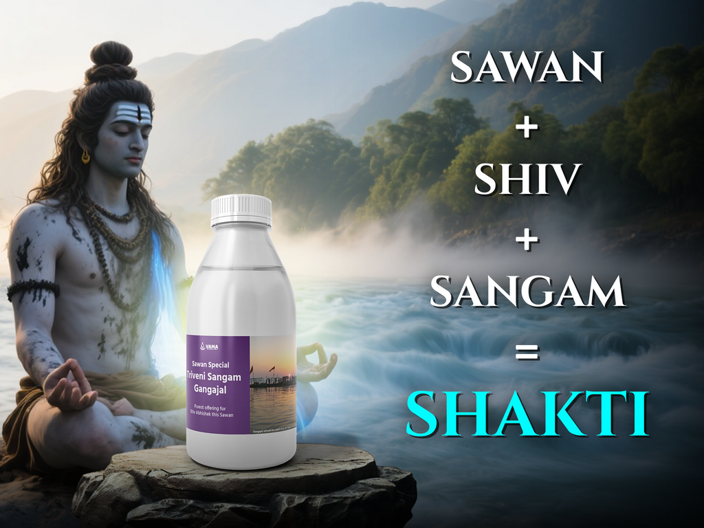 Only 50 left | (Sawan Special) 🕉️ Triveni Sangam Gangajal: Shiv’s Sacred Jal for Abhishek & Shuddhi | Direct from Prayagraj | 400mL