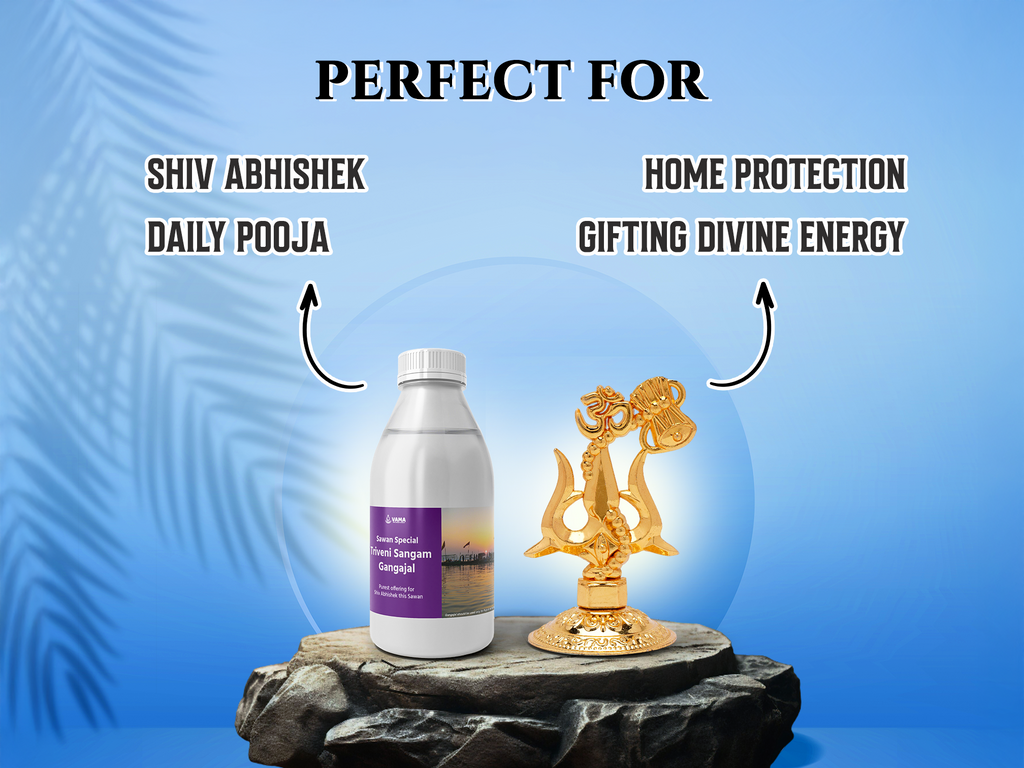 🕉️(Only 100 left) | Sawan Special: Shuddhi Shakti Combo – Triveni Sangam Gangajal + Mahakal Energized Trishul