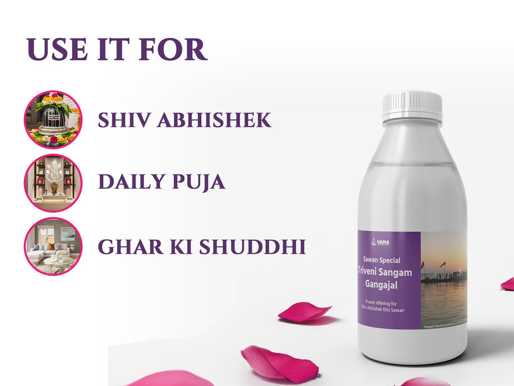 Only 50 left | (Sawan Special) 🕉️ Triveni Sangam Gangajal: Shiv’s Sacred Jal for Abhishek & Shuddhi | Direct from Prayagraj | 400mL