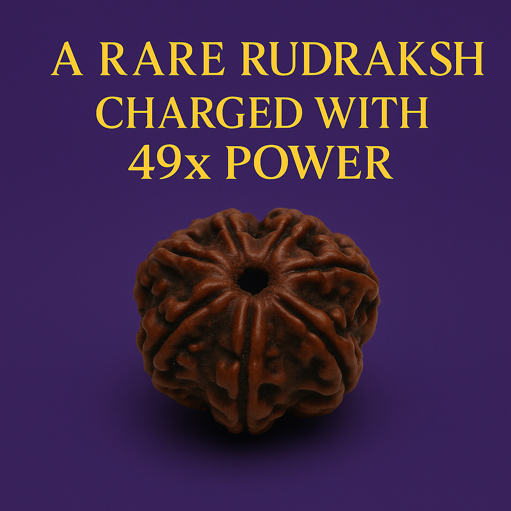 (Launch Offer): Saat Mukhi Rudraksha – Energized at 7 Powerful Shiva Temples | 49x Energy | For Financial Stability & Growth