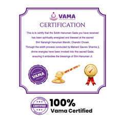Siddh Hanuman Gada | (100% Vama Certified)