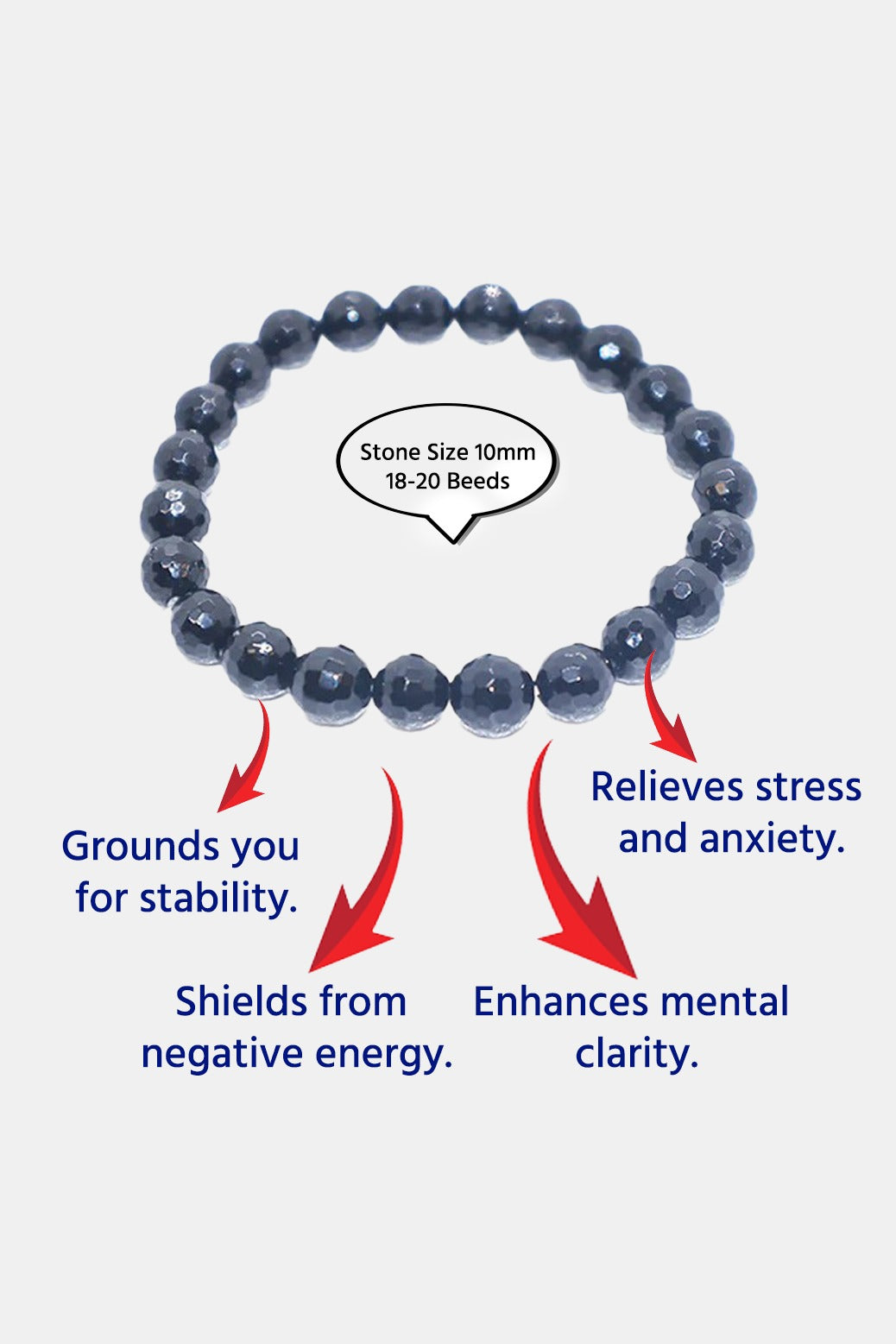 Evil Eye Black Tourmaline Bracelet