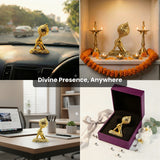 Collage of a Bajrang Hanuman Gada in Golden colour.
