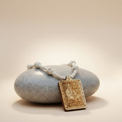 Original & Natural Wood Tulsi Kanthi Mala With Hanuman ji Locket Pendant (Pack of 2) | Buy 1 Get 1 FREE + 5 Mukhi Rudraksha FREE