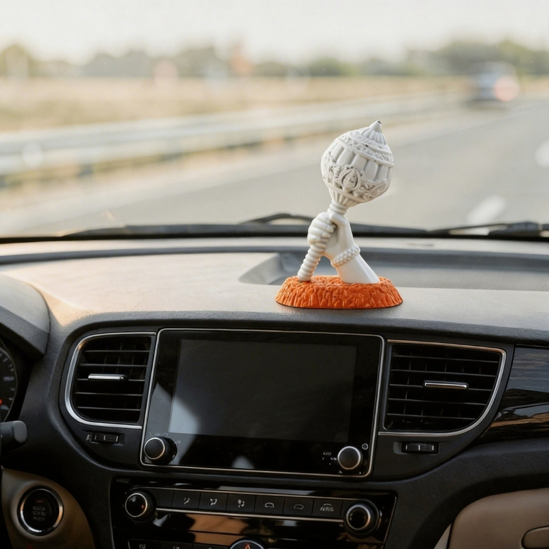 Bajrang Hanuman Gada - White