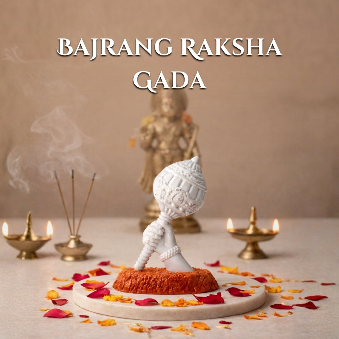 Bajrang Hanuman Gada in White colour