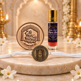 Baglamukhi Kit (Coin + Mahamrityunjay Kawach + Itra)