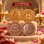 Shubh Labh Samriddhi Combo (Laxmi-Ganesh coin + Kuber Coin) | Exclusive to VAMA, other brands are fake - VAMA Mall