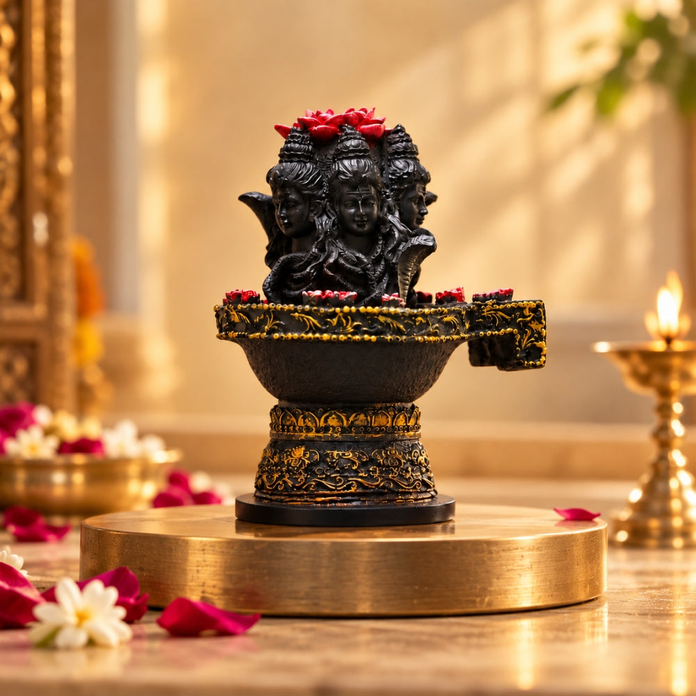 Trimukhi Shivling – Symbol of Divine Energy | Exclusive to VAMA, other brands are fake - VAMA Mall