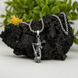 Silver Hanuman Gada Pendant with Chain