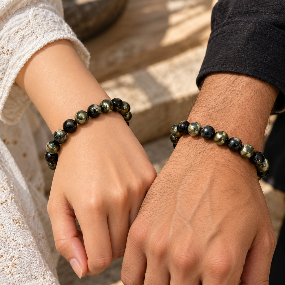 Siddh Money Magnet Raw Pyrite Bracelet | Exclusive to VAMA, other brands are fake - VAMA Mall
