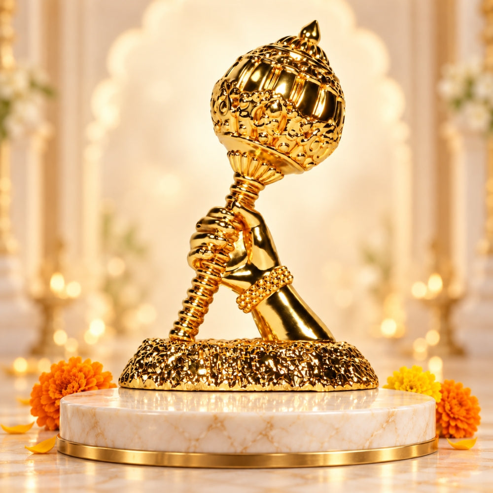Bajrang Hanuman Gada - Golden | Exclusive to VAMA, other brands are fake - VAMA Mall