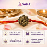 VAMA Siddh Kuber Rakhi | A Brother's Blessing for Endless Abundance | Helps brother to attract wealth - VAMA Mall