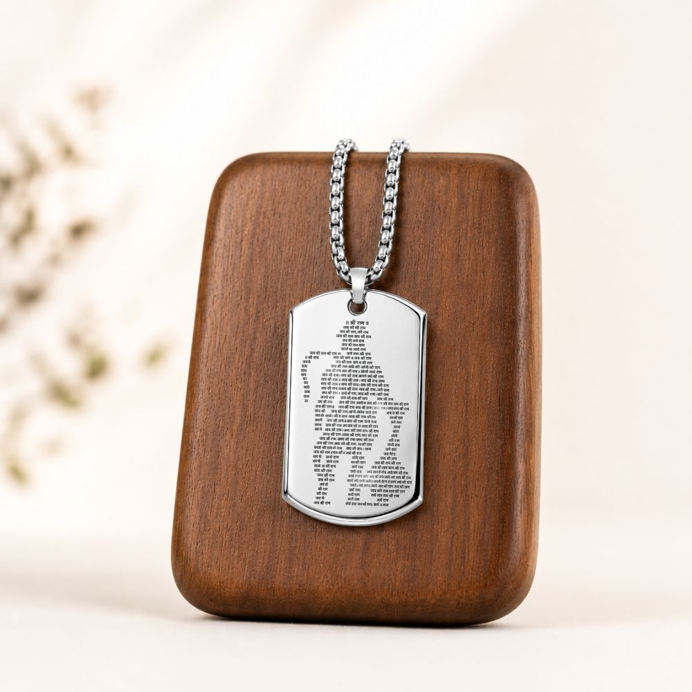 Silver Hanuman Chalisa Pendant With Chain | Exclusive to VAMA, other brands are fake - VAMA Mall