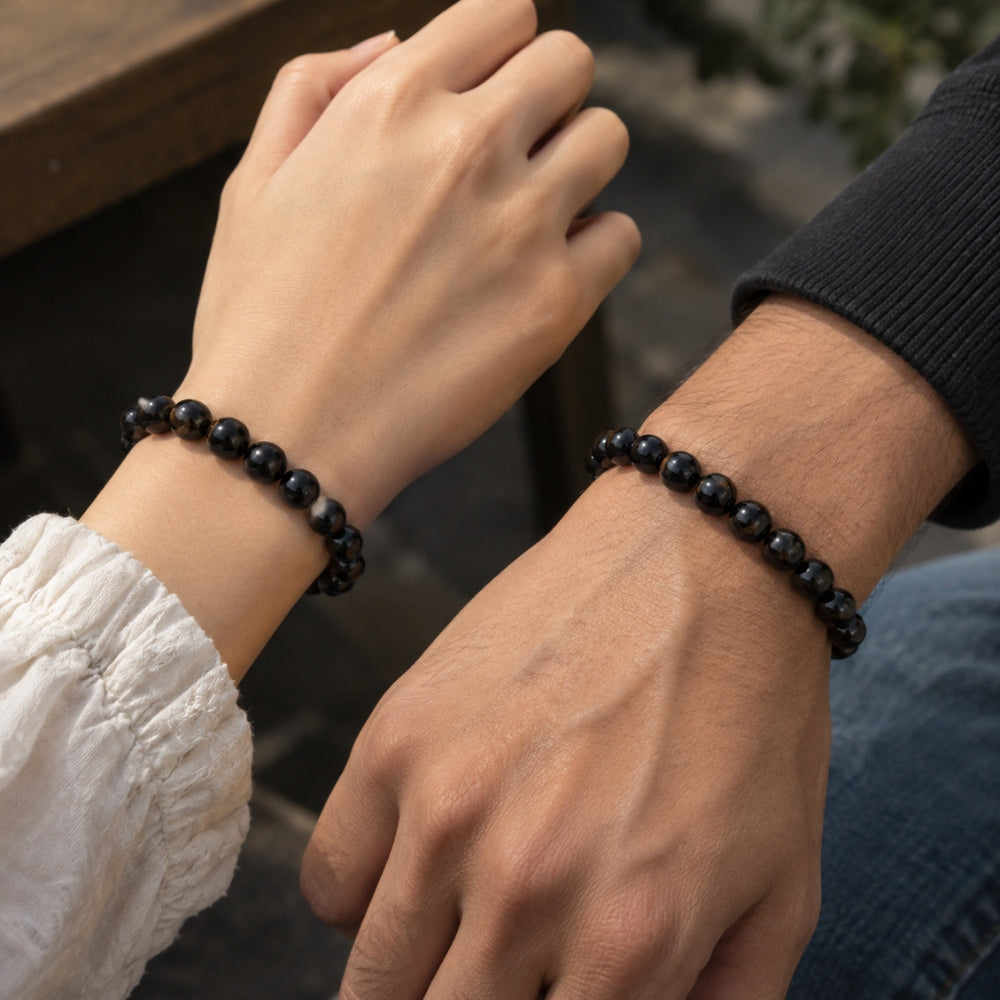 Evil Eye Black Tourmaline Bracelet | Exclusive to VAMA, other brands are fake - VAMA Mall