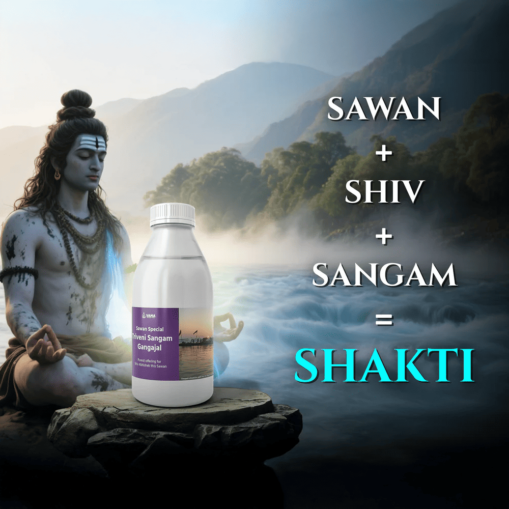 Only 50 left | (Sawan Special) 🕉️ Triveni Sangam Gangajal: Shiv’s Sacred Jal for Abhishek & Shuddhi | Direct from Prayagraj | 400mL
