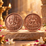 Sacred Laxmi Ganesh Blessing Sikka | Coin for Diwali Puja & Dhanteras