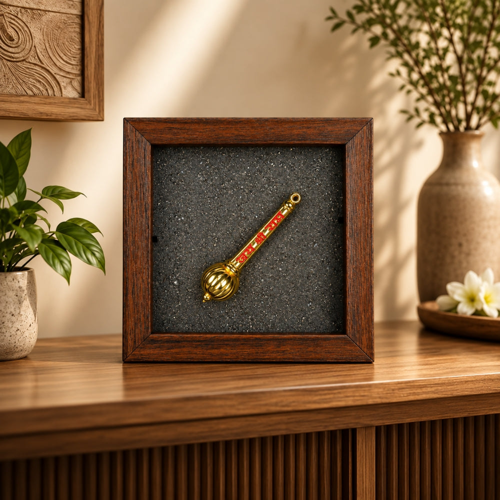 Pyrite Hanuman Gada Frame | Exclusive to VAMA, other brands are fake - VAMA Mall