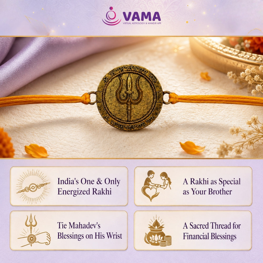 VAMA Siddh Rinmukteshwar Rakhi | A Blessing for a Brother's Debt-Free & Prosperous Life | Helps brother to get rid of debt - VAMA Mall