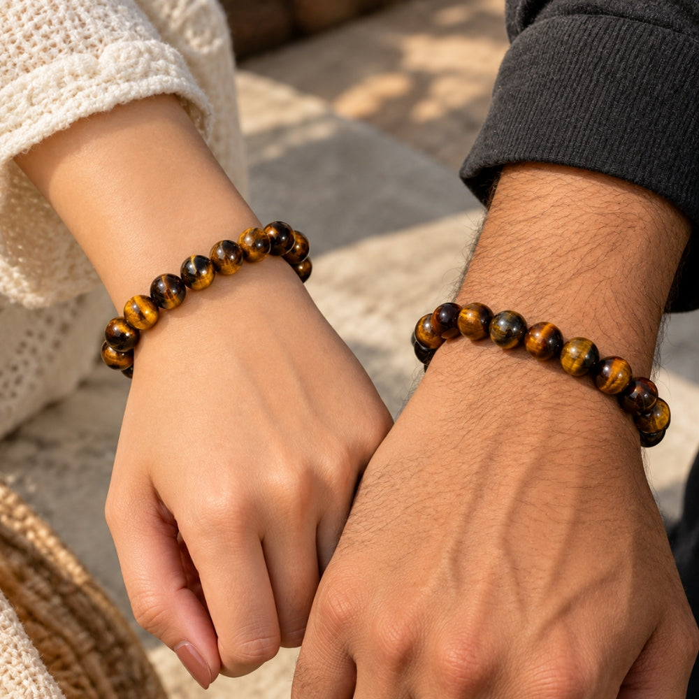 Courageous Tiger Eye Stone Bracelet | Exclusive to VAMA, other brands are fake