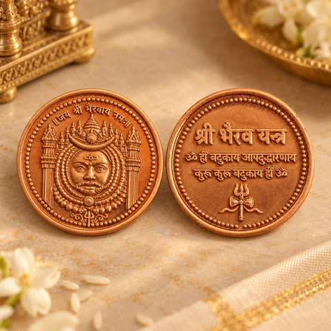 Kaal Bhairav Divine Kripa Coin | Exclusive to VAMA, other brands are fake | Blessed at Vikrant Bhairav Temple, Ujjain