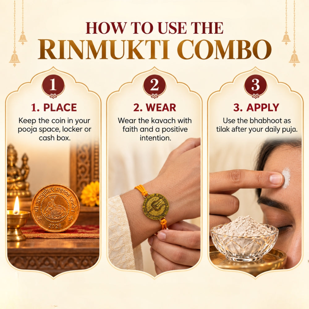 Rin Mukti Kavach Kit – 3-in-1 (Coin + Kawach + Bhabhoot) - VAMA Mall