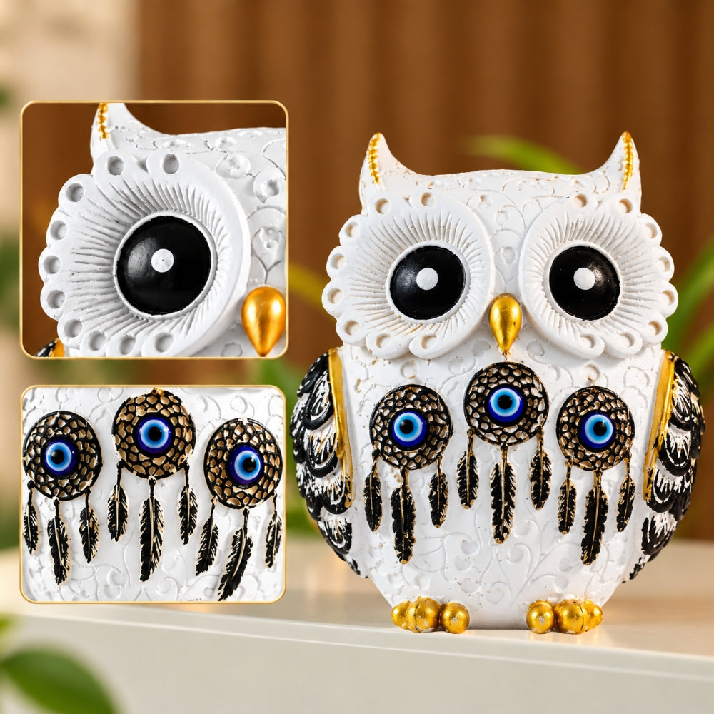Nazar Suraksha Owl Showpiece | Evil Eye Owl - VAMA Mall