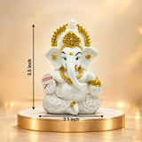 Vighnaharta Ganesh Idol - White | Exclusive to VAMA, other brands are fake - VAMA Mall