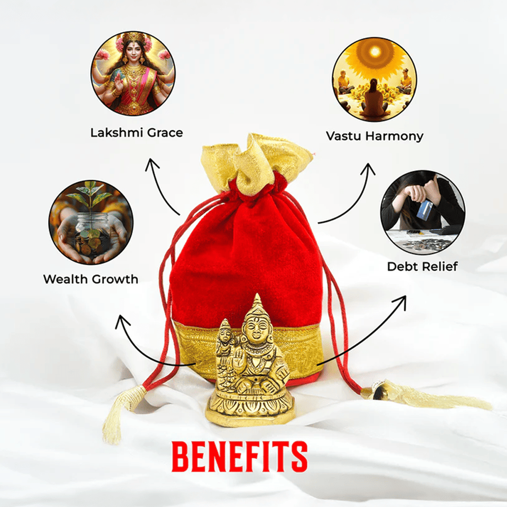 Akshay Tritiya Special Combo -Vaibhav Laxmi & Shri Kuber Idol  & Kuber Dhan Varsha Potli