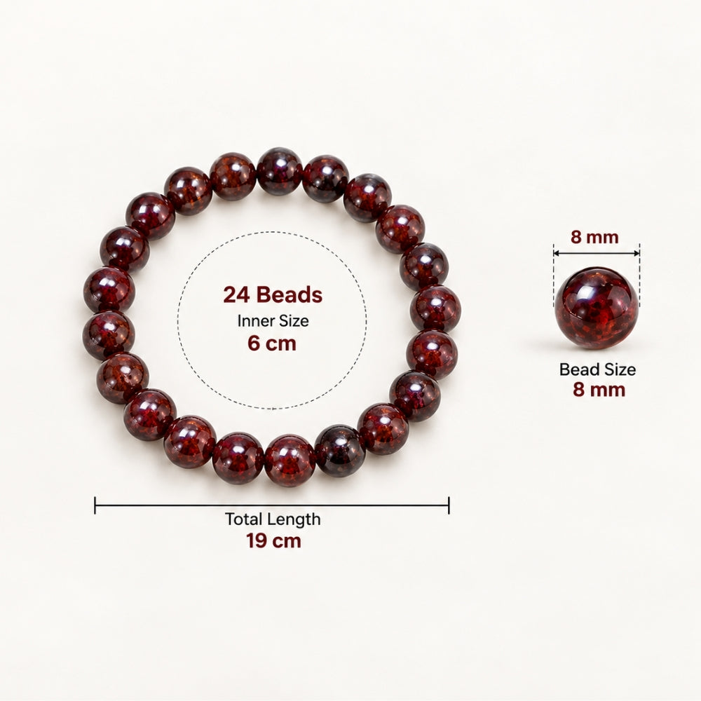 Red Garnet Bracelet | Exclusive to VAMA, other brands are fake - VAMA Mall
