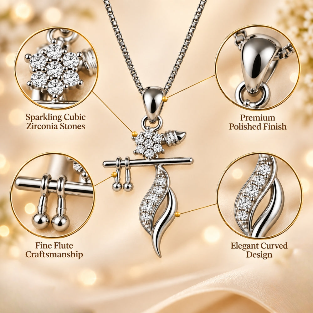 Divine Krishna Bansuri Pendant - VAMA Mall