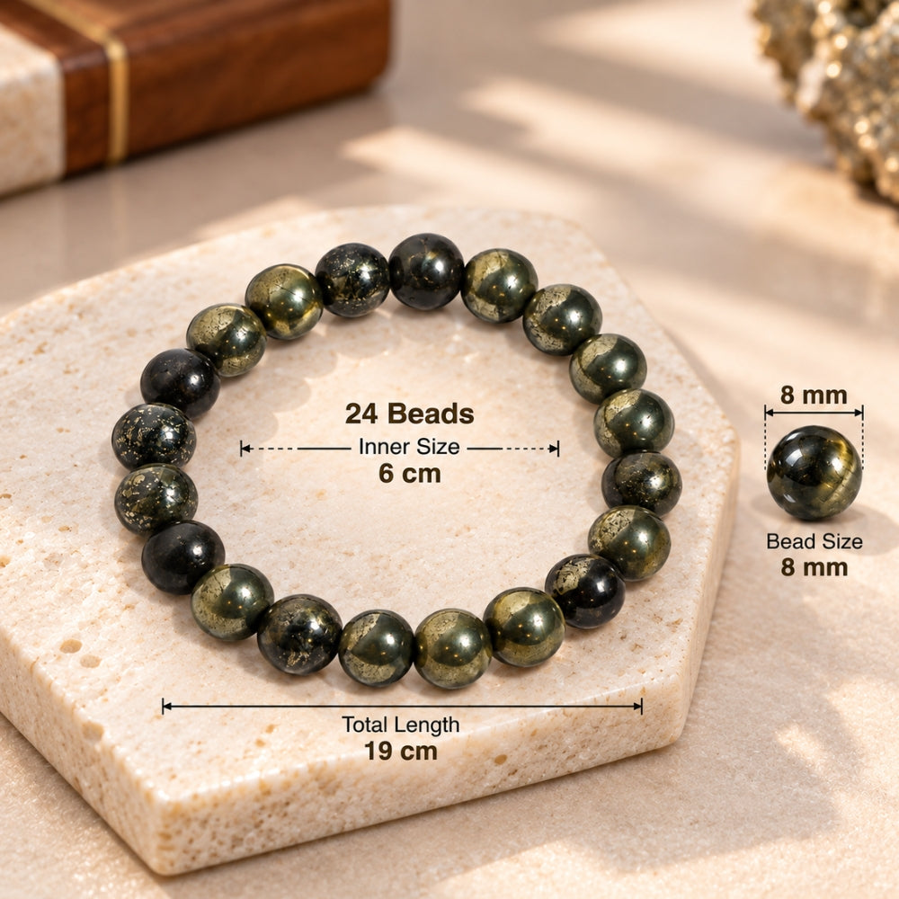 Siddh Money Magnet Raw Pyrite Bracelet | Exclusive to VAMA, other brands are fake - VAMA Mall