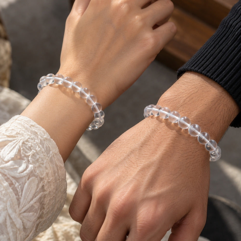Natural Sphatik Crystal Bracelet | Exclusive to VAMA, other brands are fake - VAMA Mall