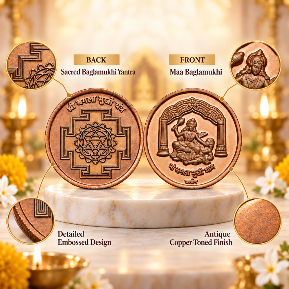 Baglamukhi Coin | Blessed At Baglamukhi Temple, Ujjain - VAMA Mall