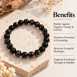Evil Eye Black Tourmaline Bracelet | Exclusive to VAMA, other brands are fake - VAMA Mall