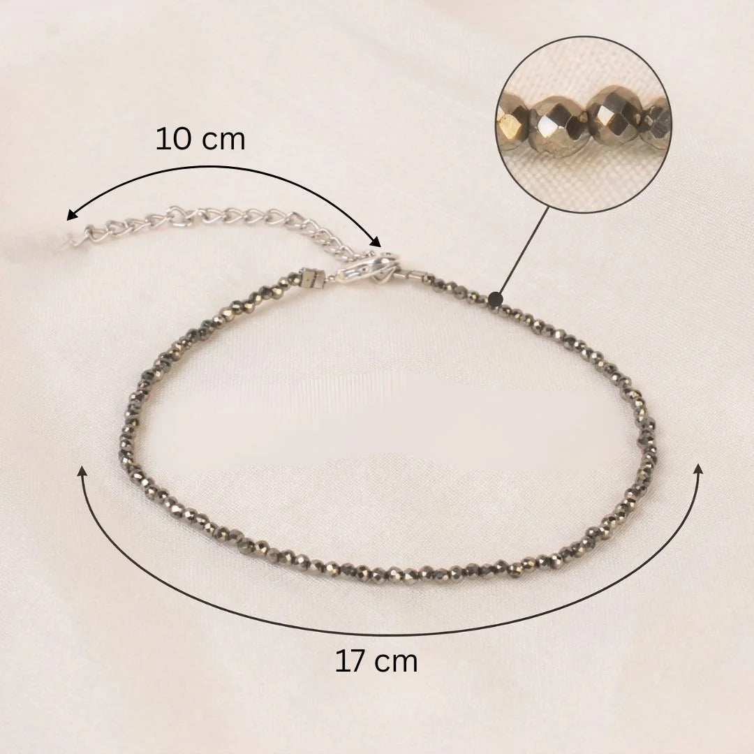 Raw Pyrite Anklet | Exclusive to VAMA, other brands are fake - VAMA Mall