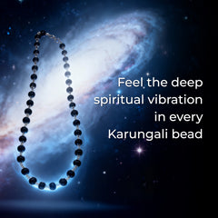 Silver coated Karungali Mala 108 Beads