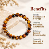 Courageous Tiger Eye Stone Bracelet | Exclusive to VAMA, other brands are fake - VAMA Mall
