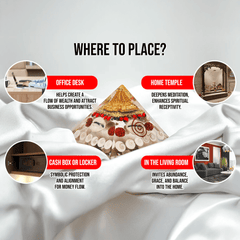 Kanak Shri Yantra + FREE 5 Mukhi Rudraksha