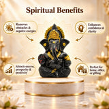Vighnaharta Ganesh Idol - Black | Exclusive to VAMA, other brands are fake - VAMA Mall