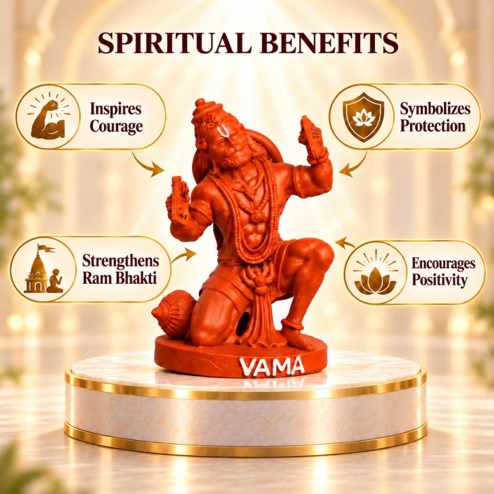 Ram Rasik Hanuman Idol - Sindoor | Exclusive to VAMA, other brands are fake - VAMA Mall