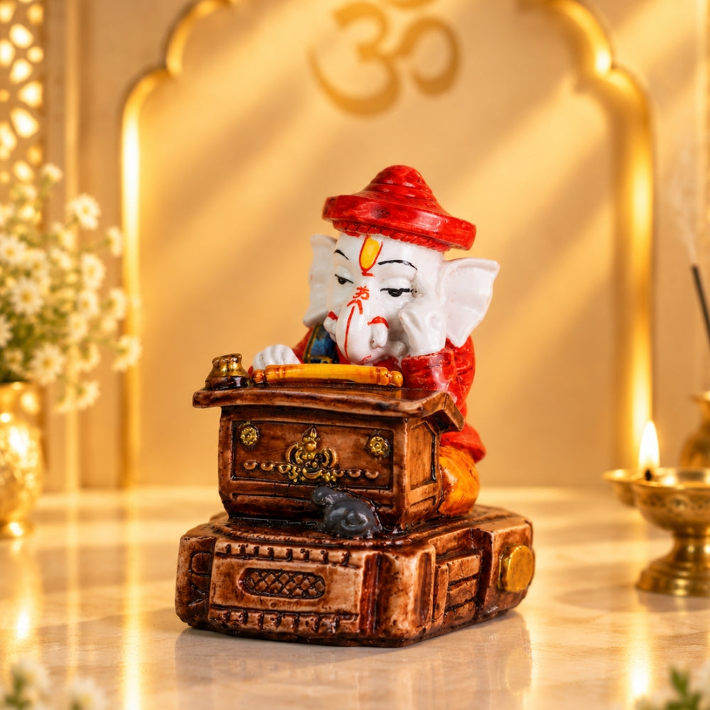 Lekhak Ganesha – Scribe of the Mahabharata | Exclusive to VAMA, other brands are fake - VAMA Mall