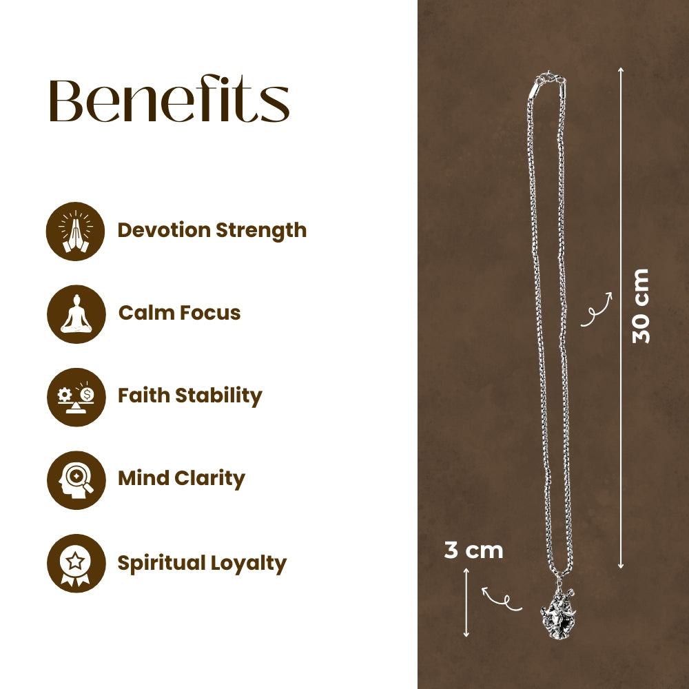 Shiv Ji Nandi Pendant with Chain | Exclusive to VAMA, other brands are fake - VAMA Mall