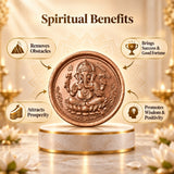 Sacred Laxmi Ganesh Blessing Sikka | Coin for Diwali Puja & Dhanteras