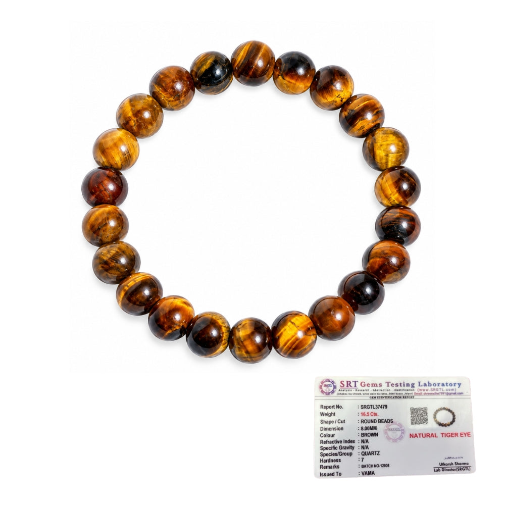 Courageous Tiger Eye Stone Bracelet | Exclusive to VAMA, other brands are fake - VAMA Mall