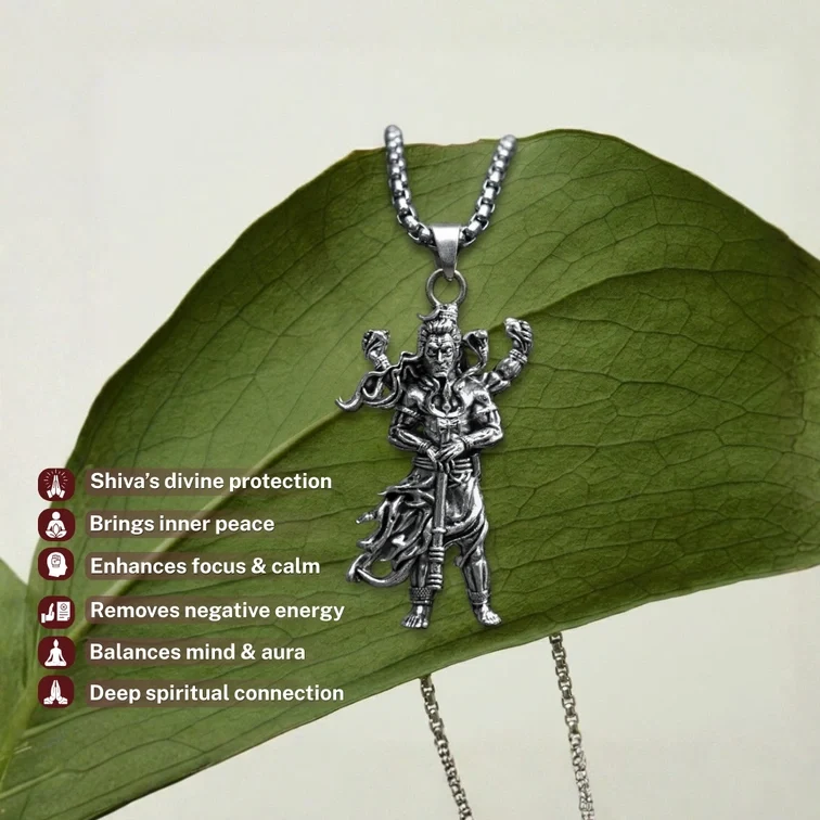 Lord Shiva Silver Pendant | Exclusive to VAMA, other brands are fake - VAMA Mall