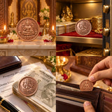 Sacred Laxmi Ganesh Blessing Sikka | Coin for Diwali Puja & Dhanteras