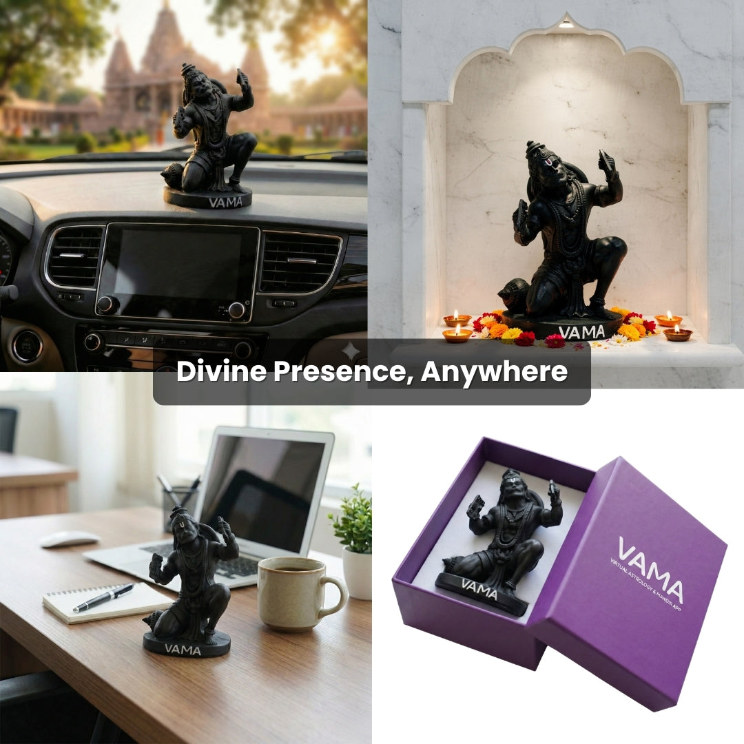 Hanuman Ji Statue in office, car, and temple