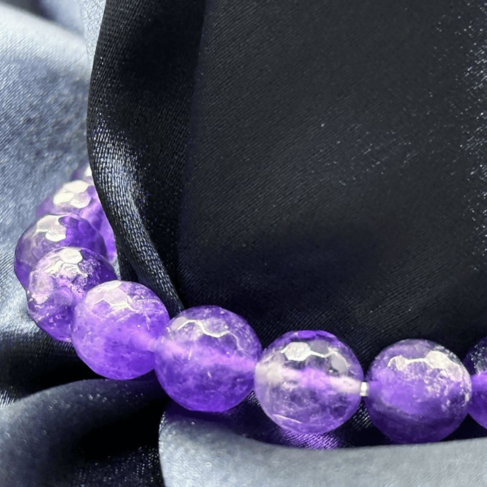 Healing Aura Amethyst  Bracelet